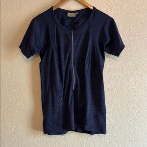 Athleta Dark Blue Short Sleeve Top